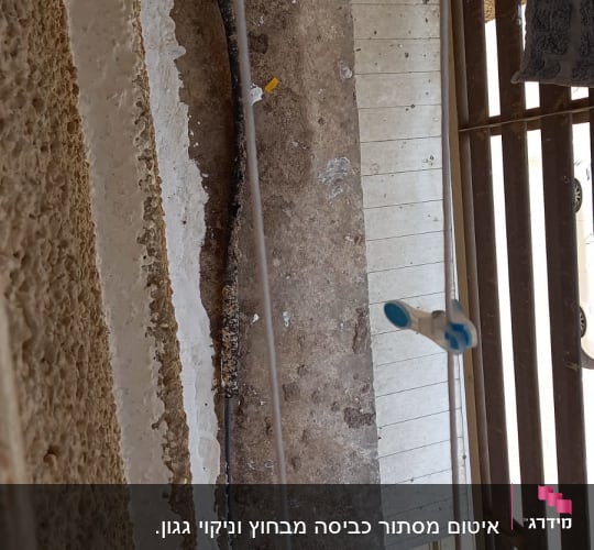 חוטי כביסה עם אטבים צבעוניים תלויים בחוץ